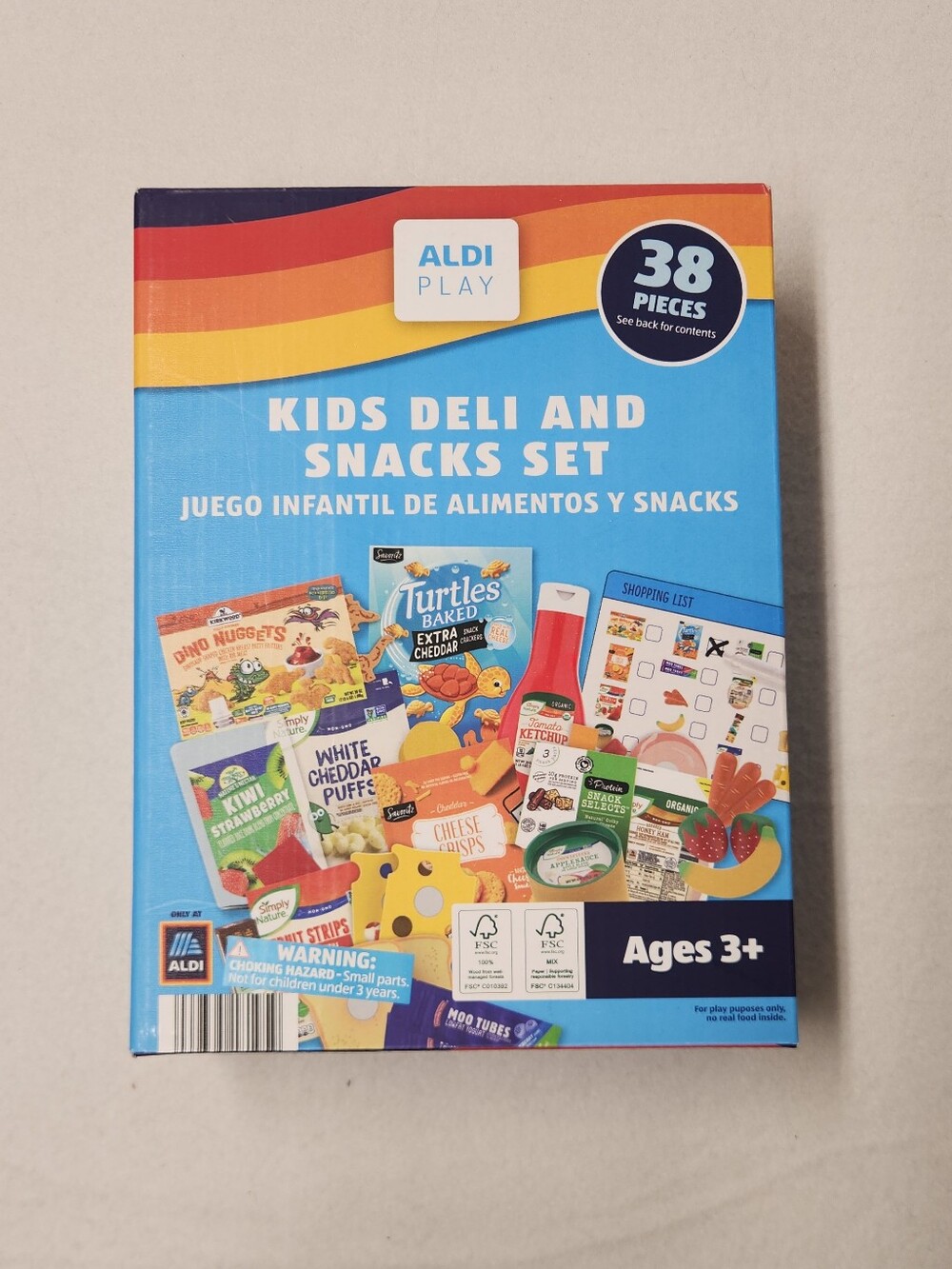 ALDI Play Kids Deli & Snacks Pretend Food Set 38 Pieces Toy Kitchen Accessories
